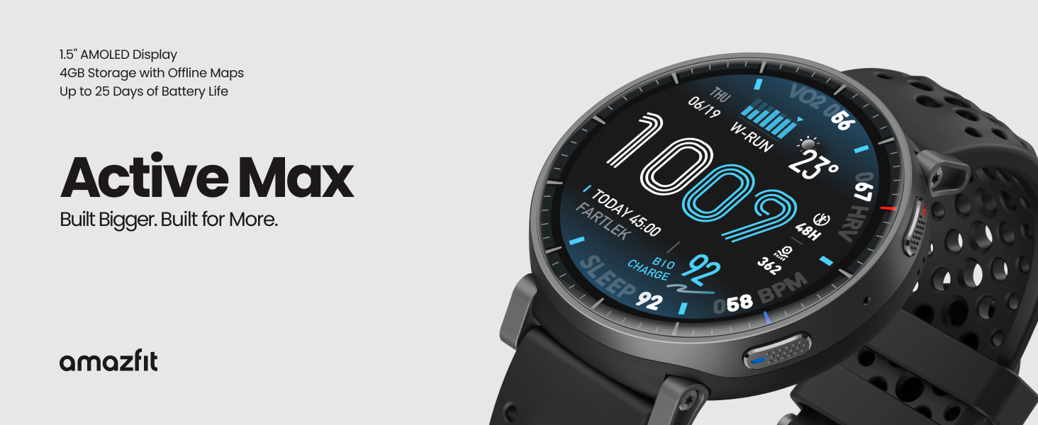 Active Max in Comparison to Other Amazfit Smartwatches