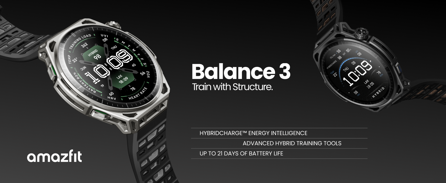 Balance 3'ün Diğer Amazfit Akıllı Saatlerle Karşılaştırması