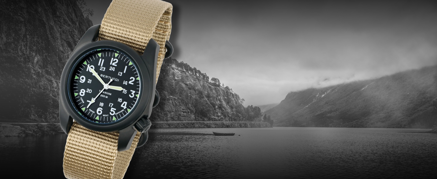 Vintage military w/ titanium innovation
