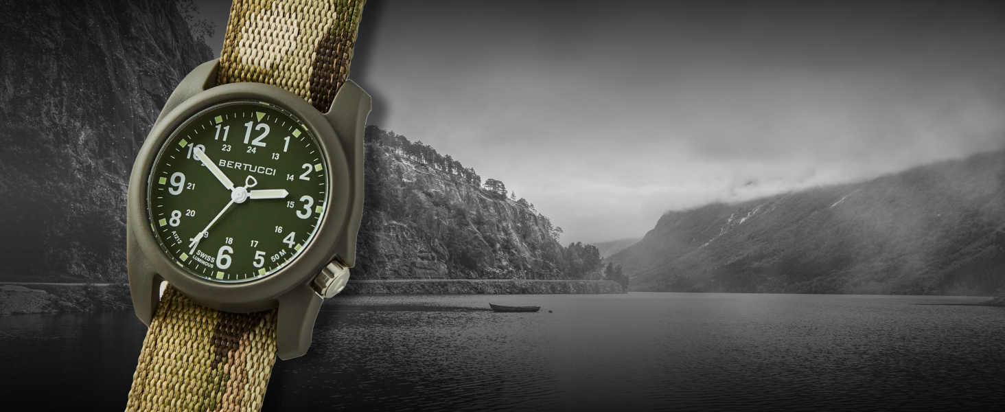 Durable camo field watch design