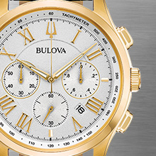 6 Hand Quartz 1/20 Second Chronograph Measures up to 60 Minutes