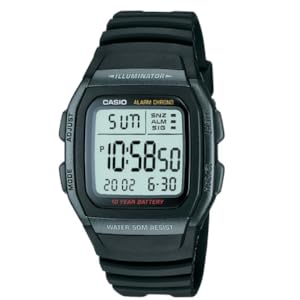 Casio Men's W96H-1BV Classic Sport Digital Black Watch