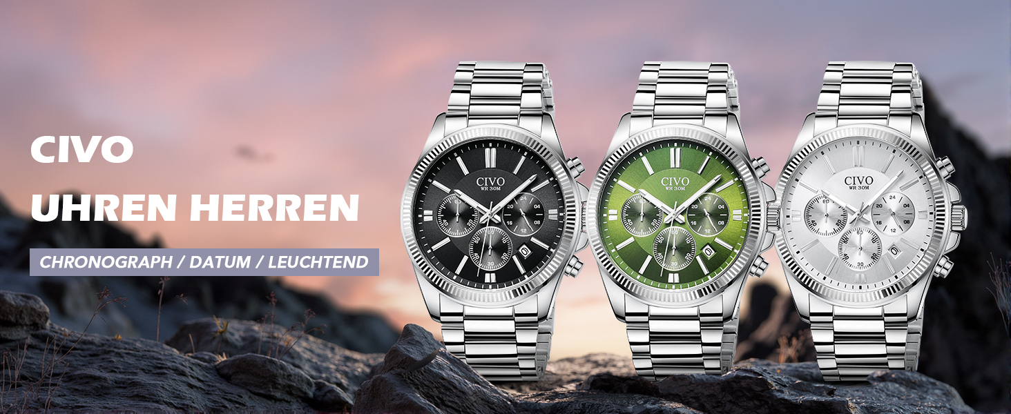 More CIVO Casual Men's Watches