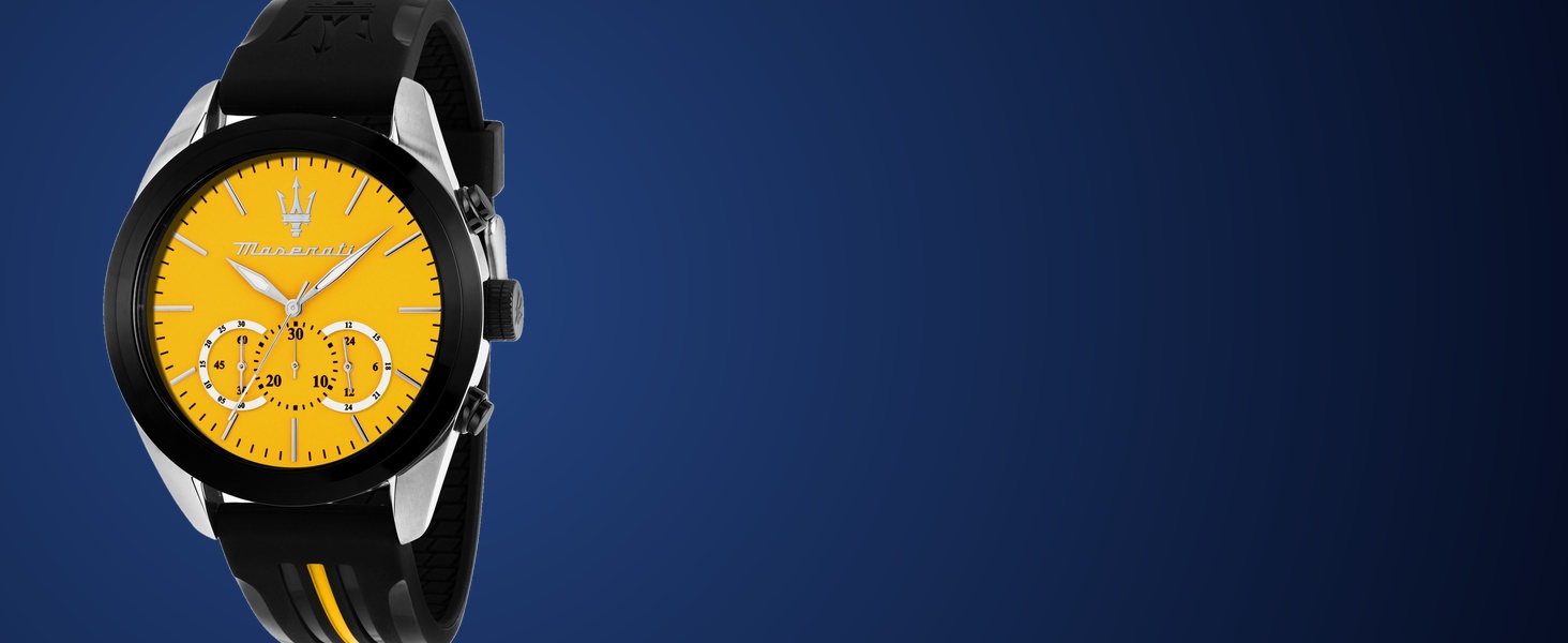 Traguardo Chronograph, Gelbes Zifferblatt