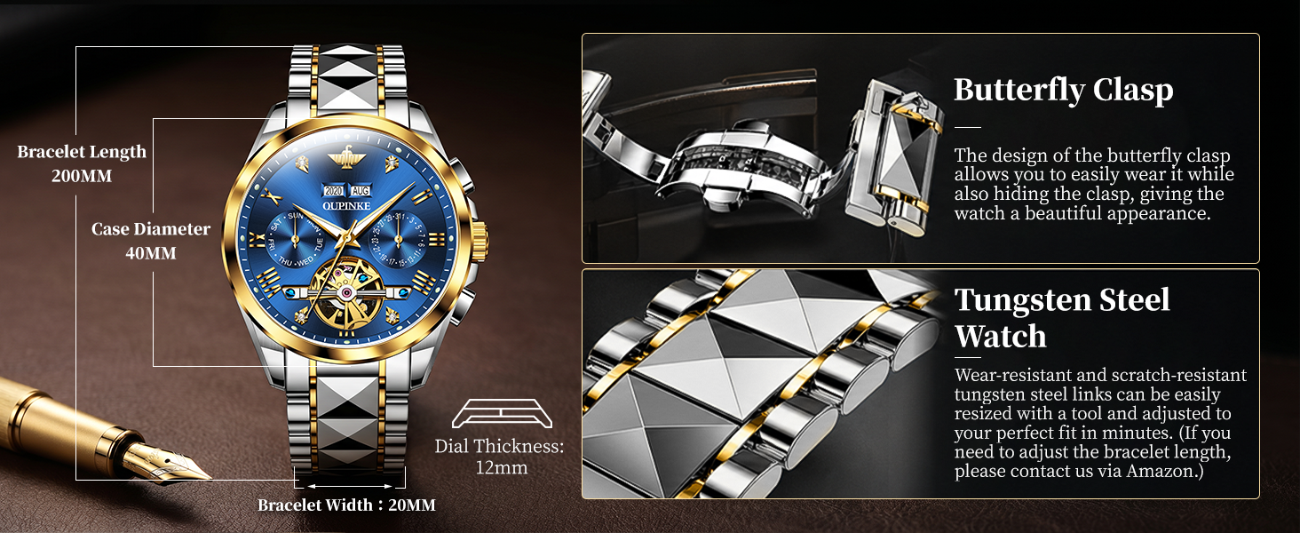 Tungsten Strap Construction